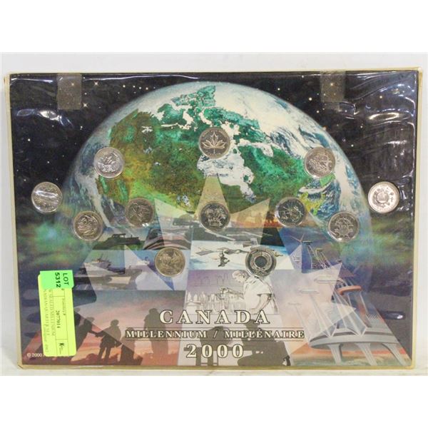 NEW SEALED MILLENIUM CANADIAN QUARTER SET