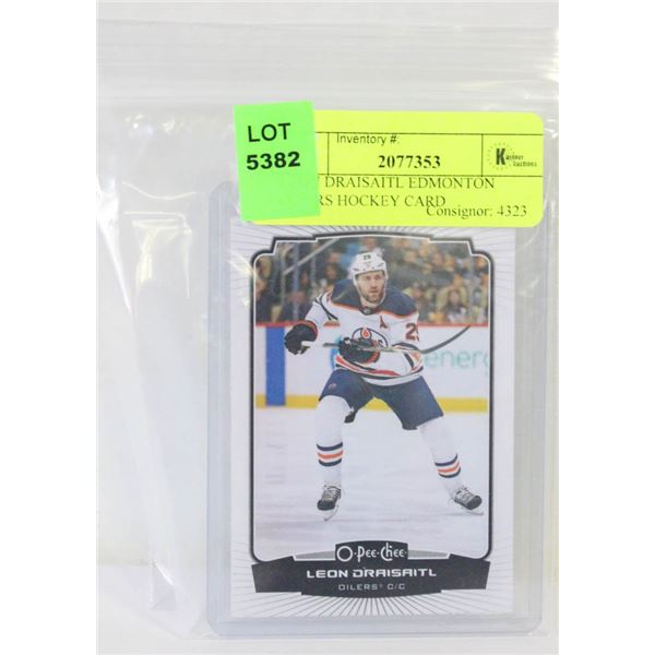 LEON DRAISAITL EDMONTON OILERS HOCKEY CARD
