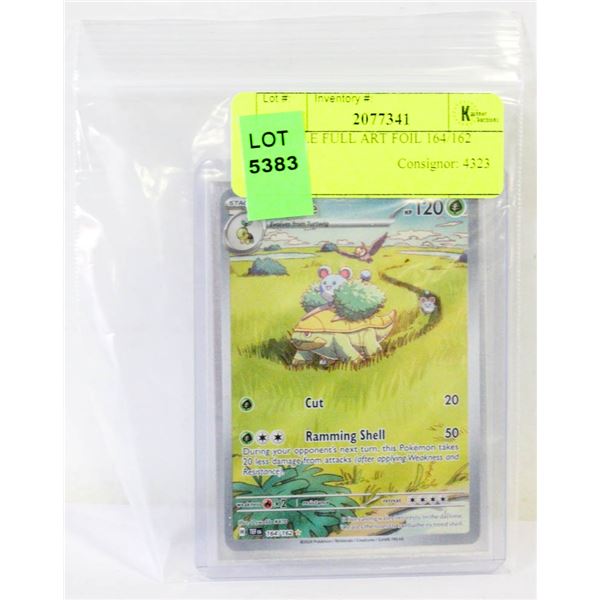 GROTLE FULL ART FOIL 164/162 CARD