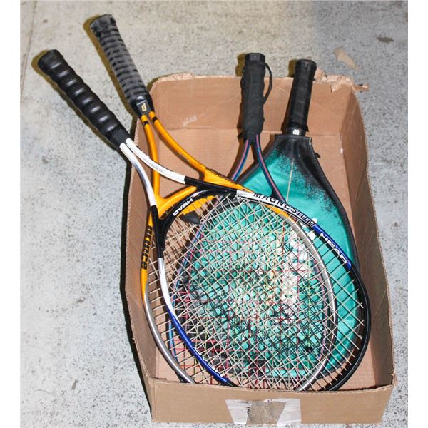 TENNIS AND SQUASH RACKETS (4)
