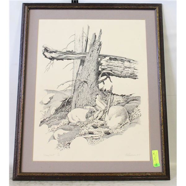 "DEADFALL" 1975 BY ERNEST LINDNER #11 OF 60