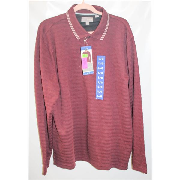 NEW TALBOTS WOMENS LARGE PURPLE SHIRT