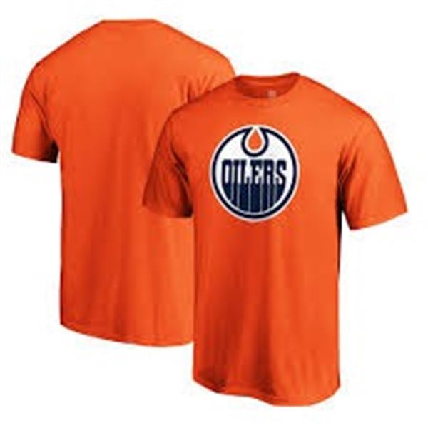 NEW NHL LARGE EDMONTON OILERS ORANGE T-SHIRT