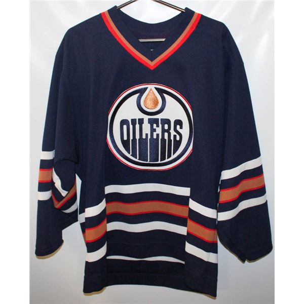OILERS JERSEY MENS LARGE