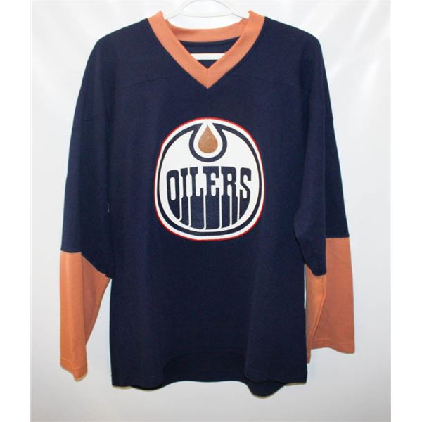 OILERS JERSEY MENS LARGE