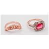 Image 1 : NEW,CUBIC ZIRCONIA RED GEMSTONE FASHION RING S7
