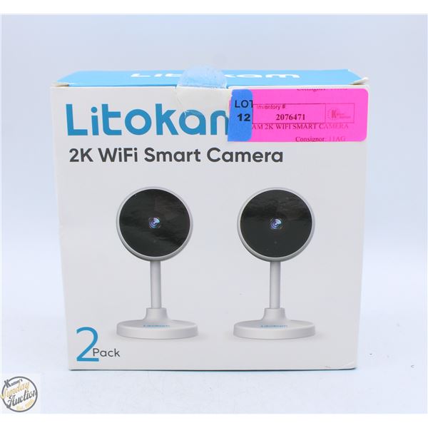 LITOKAM 2K WIFI SMART CAMERA 2PK