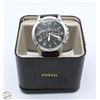 FOSSIL MENS GRANT ANALOG DISPLAY QUARTZ BLACK