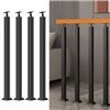 Image 1 : NEW EVTER SQUARE STAIR BAULSTER BLK METAL RAILING