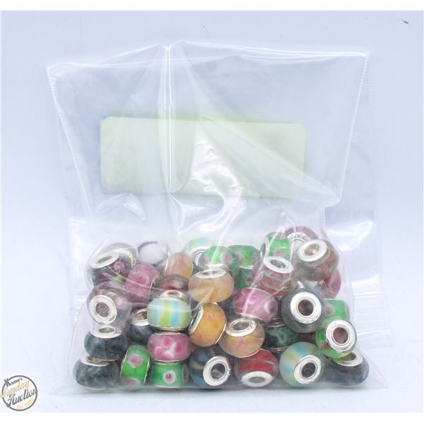 LOT OF 40 BEADS ENDS STAMPED 925