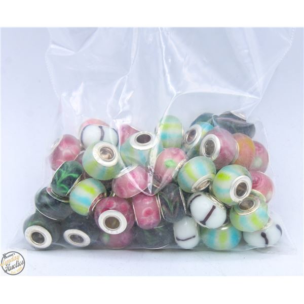 LOT OF 40 BEADS ENDS STAMPED 925