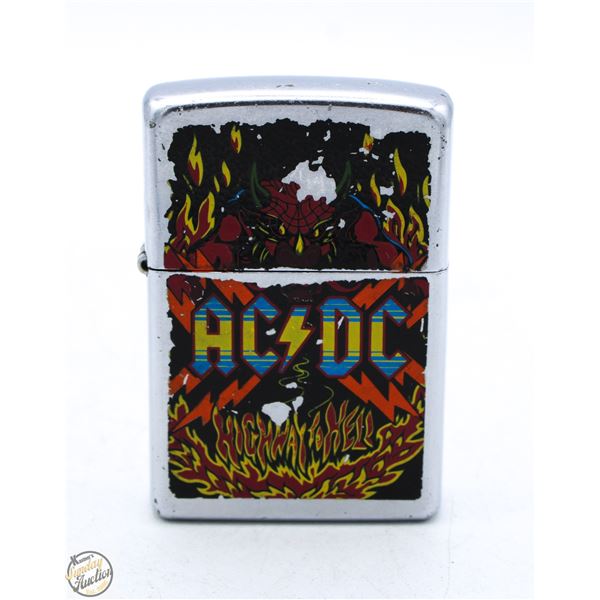 AC DC ZIPPO COLLECTIBLE LIGHTER