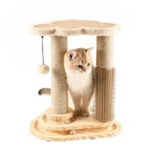NEWLY ASSEMBLED MADE4PETS SCRATCHING POST BEDPERCH