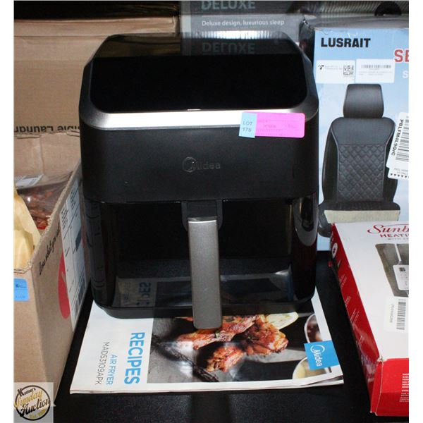 MIDEA AIR FRYER 5.5 QT HEATEXPRESS 9 PREET MENUS