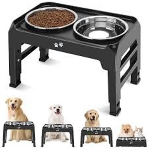 NEW COMESOON ADJUSTABLE ELEVATED PET BOWLS