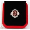 Image 1 : #2918-7 ROUND BRILLIANT CUT ORANGE/REDDISH