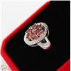 Image 2 : #2918-7 ROUND BRILLIANT CUT ORANGE/REDDISH