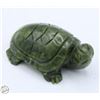 Image 1 : #2917-HAND CRAFTED GREEN JADE TORTOISE