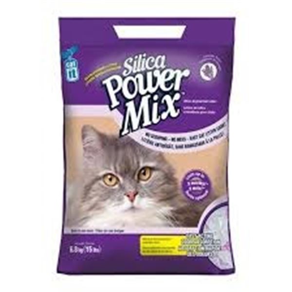 NEW 15 LB SILICA POWER MIX CRYSTAL CAT LITTER