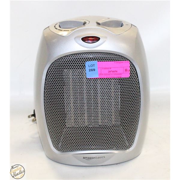 AMAZON BASICS CERAMIC PERSONAL HEATER 1500W
