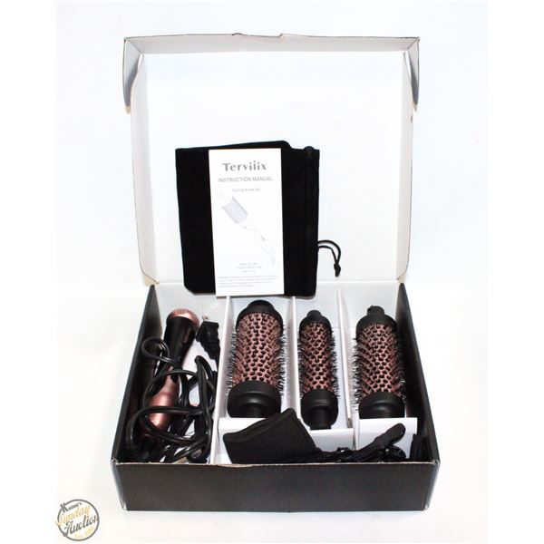 TERVILIX 3-IN-1 CURLING BRUSH SET