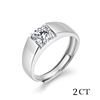 Image 4 : 2 CT GRA CERTIFIED ROUND BRILLIANT MOISSANITE