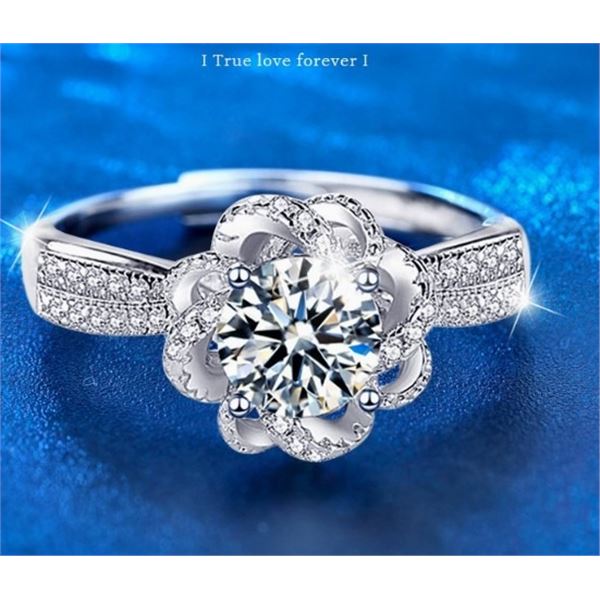 1 CT GRA CERTIFIED ROUND BRILLLIANT MOISSANITE 925S