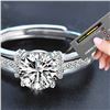 Image 4 : 1 CT GRA CERTIFIED ROUND BRILLIANT MOISSANITE