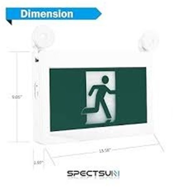 NEW WITH BOX 2PK LED EMERGENCY EXIT SIGNS