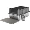 Image 1 : NEW PEREHOME STAINLESS STEEL CAT LITTER BOX
