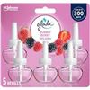 Image 1 : NEW 5 REFILLS GLADE BUBBLY BERRY SPLASH PLUGIN OIL