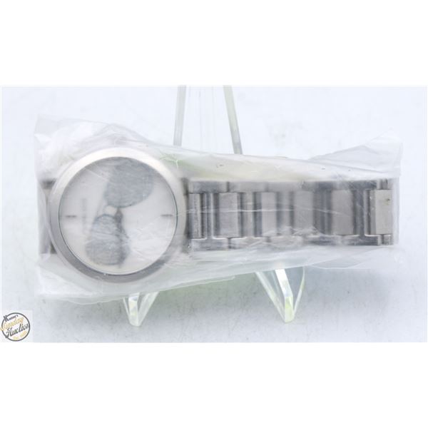 NEW MICHAEL KORS SILVER ION-PLATED CHRONO