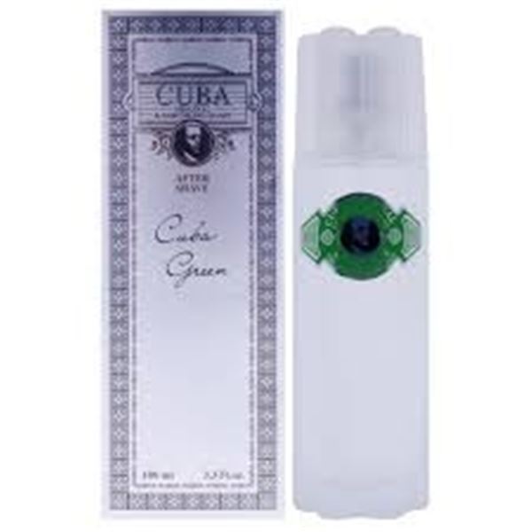 NEW 100ML CUBA GREEN ORIGINAL AFTER SHAVE