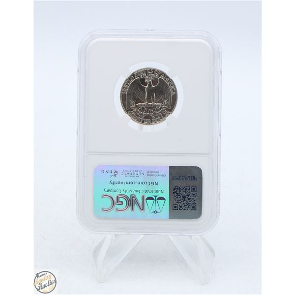 NGC GRADED MS-64 1991 D 25 CENT US LIBERTY