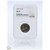 Image 2 : NGC GRADED MS-64 1991 D 25 CENT US LIBERTY