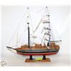Image 1 : VINTAGE BLUE NOSE SHIP H 15" APPROX.