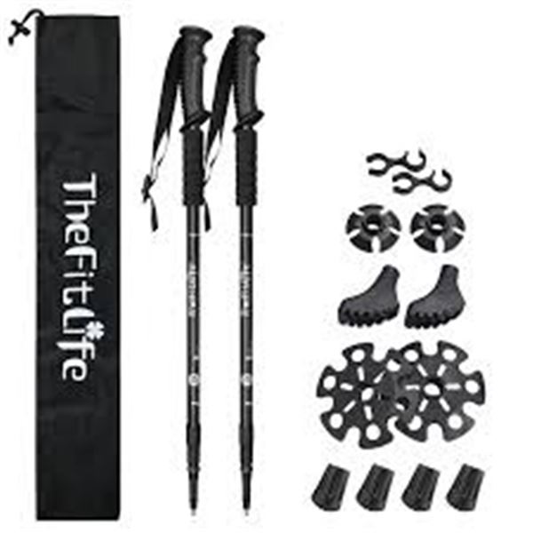 NEW 3 SET THEFITLIFE ALUMINUM TREKKING POLE