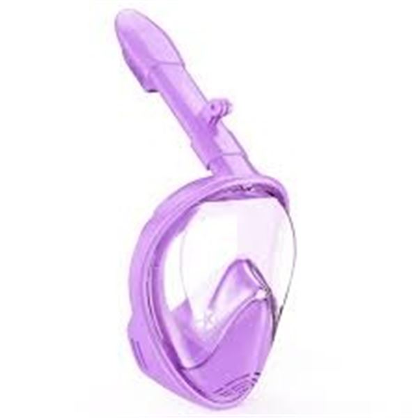 NEW KIDS PURPLE FULL FACE SNORKEL MASK