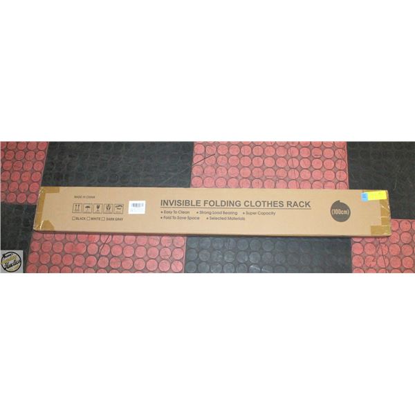 BRAND NEW 40" INVISIBLE FOLDING CLOTHES RACK