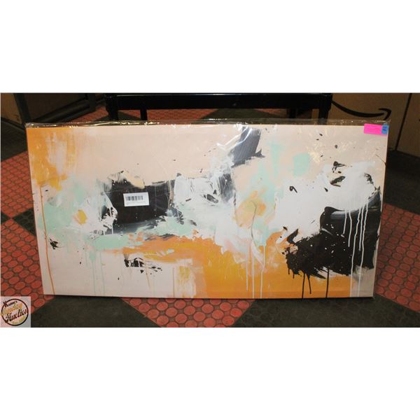 NEW WARM COLORED 50 X 100CM ABSTRACT WALL ART