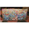 Image 1 : NEW 39 X 19.5" FLOWER PAINTING