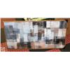 Image 1 : BRAND NEW ABSTRACT WALL ART GREY 40 X 20"