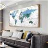 Image 1 : BRAND NEW FRAMED WALL ART WORLD MAP 2 X 4'