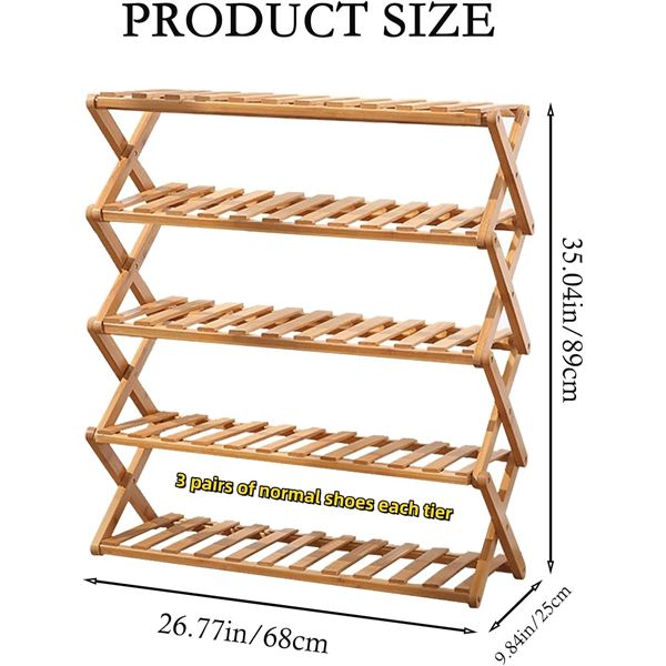 NEW 2-5 TIER SHOE RACK ORGANIZER MULTI STORAGE