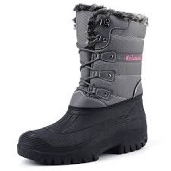 NEW KNIXMAX WOMENS SIZE 10 GREY BOOTS