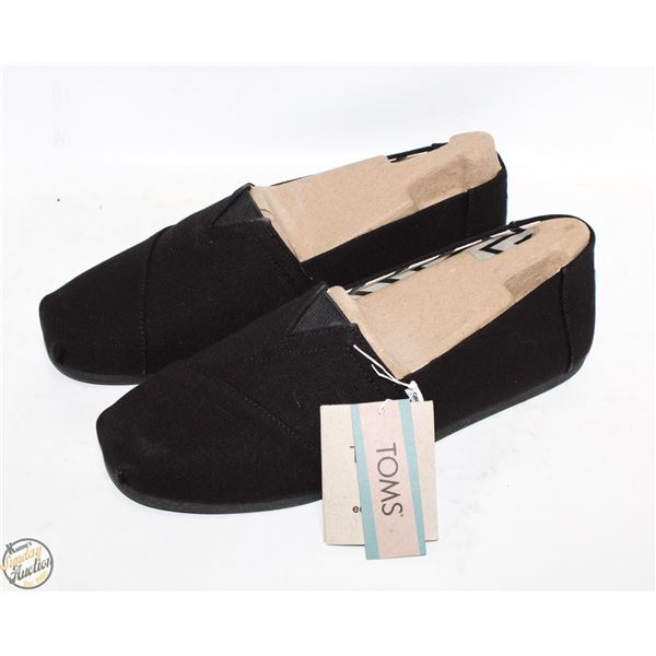 TOMS ALPARGATA TOMS BLACK CANVAS MENS SIZE 11