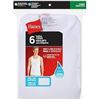 Image 1 : NEW HANES 6 TAGLESS TANKS MEDIUM