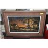 Image 1 : FRAMED WILDLIFE PRINT TWILIGHT TIME BY
