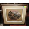 Image 1 : FRAMED WILDLIFE PRINT AN UPHILL BREEZE BY