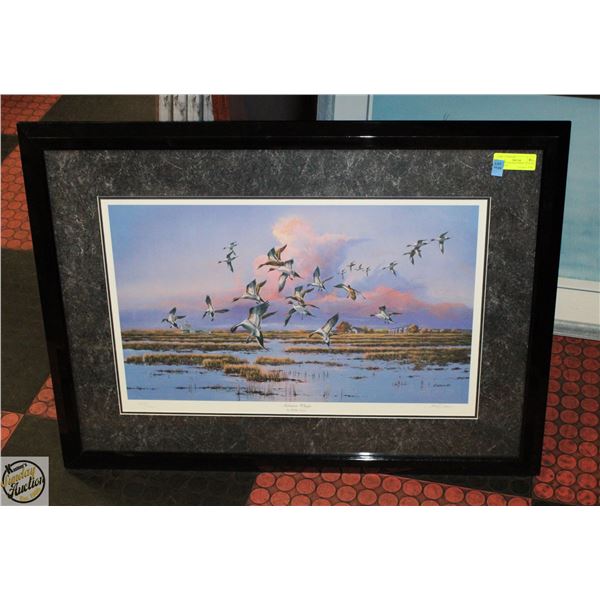 FRAMED WILDLIFE PRINT AUTUMN WINGS BY